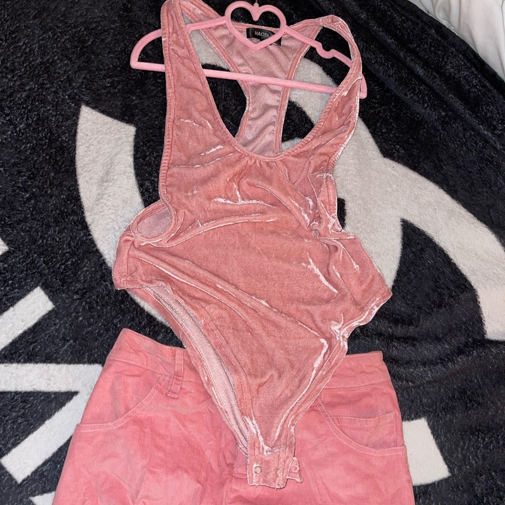 Velvet bodysuit